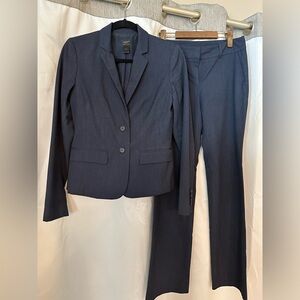 Ann Taylor Dark Blue Suit Set (Size 2)